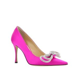 Mach & Mach Double Bow Heels - Fuchsia Pink